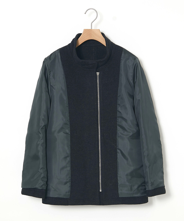 ウールブレンド ショート丈 ダッフルコート