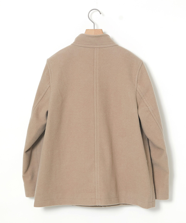 ウールブレンド ショート丈 ダッフルコート