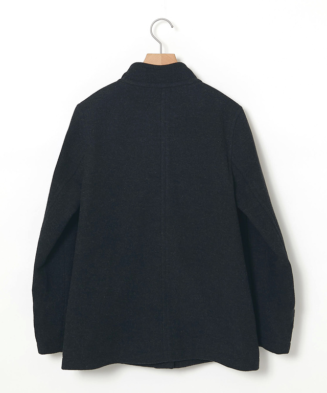ウールブレンド ショート丈 ダッフルコート