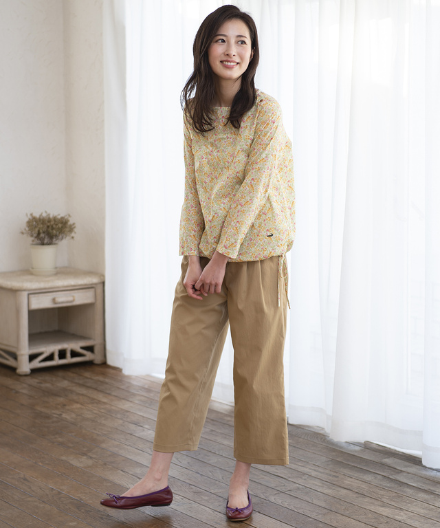 ワイドパンツ【シワになりにくい】