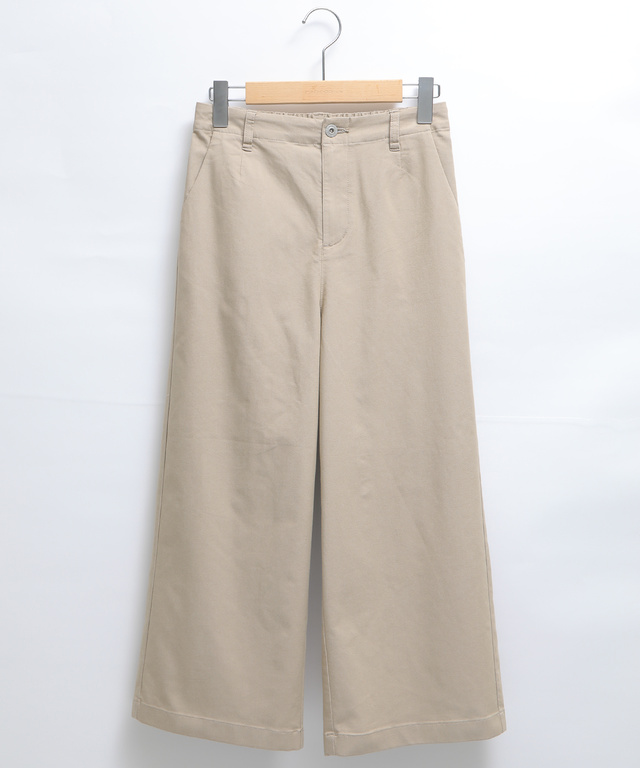クロップド セミワイド パンツ