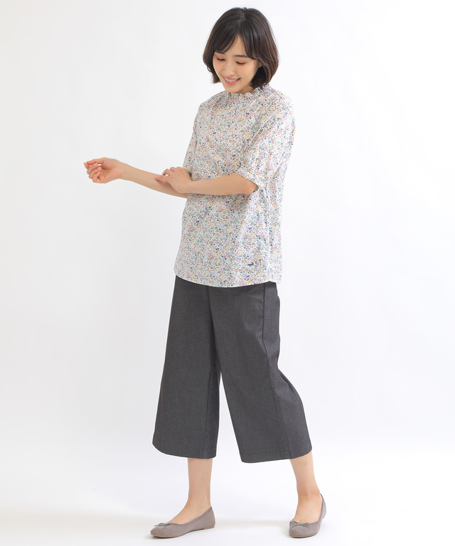 クロップド セミワイド パンツ
