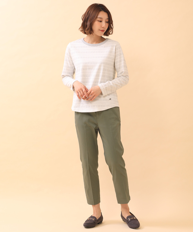 美シルエット スティック パンツ【接触冷感】【WEB・一部店舗限定】