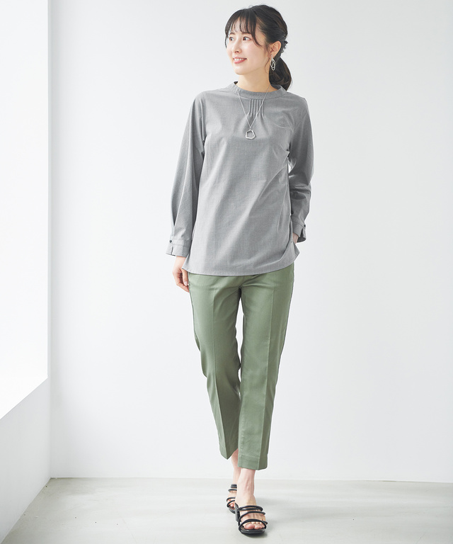 美シルエット スティック パンツ【接触冷感】【WEB・一部店舗限定】