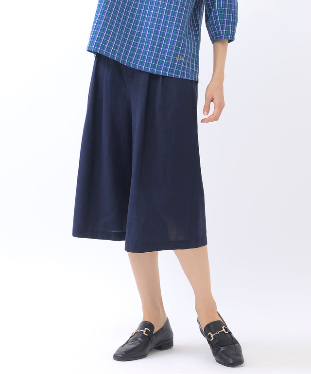 リネンブレンド ハーフパンツ