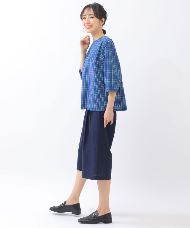 リネンブレンド ハーフパンツ