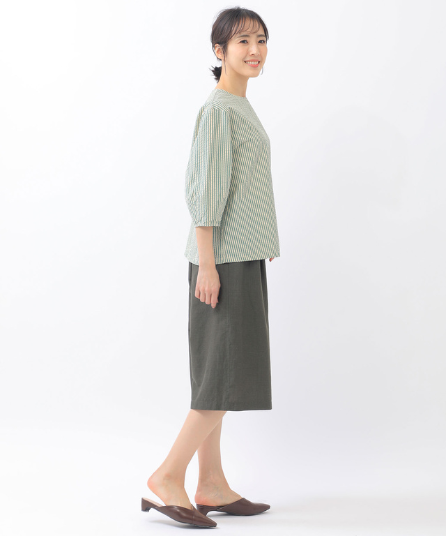 リネンブレンド ハーフパンツ