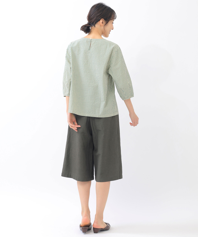 リネンブレンド ハーフパンツ