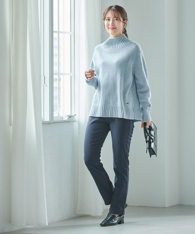裏起毛 ストレート パンツ