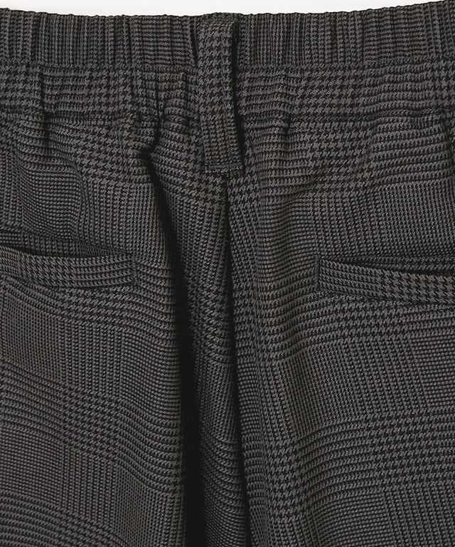 グレンチェック テーパード パンツ