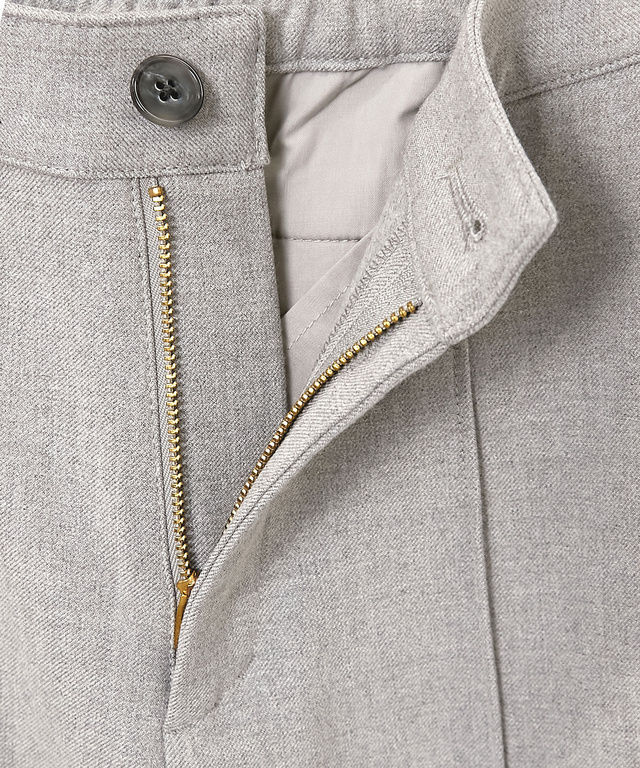 ピンタック クロップド パンツ