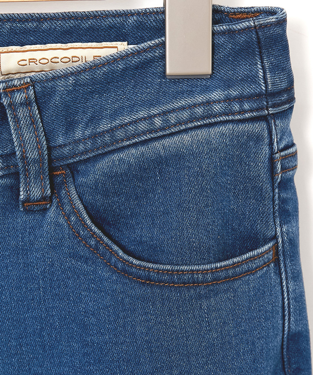 裏起毛 ストレート デニムパンツ