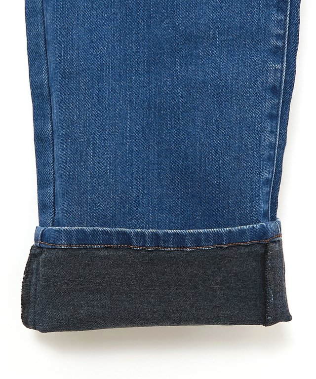 裏起毛 ストレート デニムパンツ