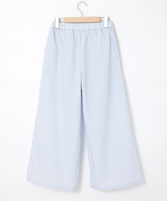 リネンブレンド ワイドパンツ