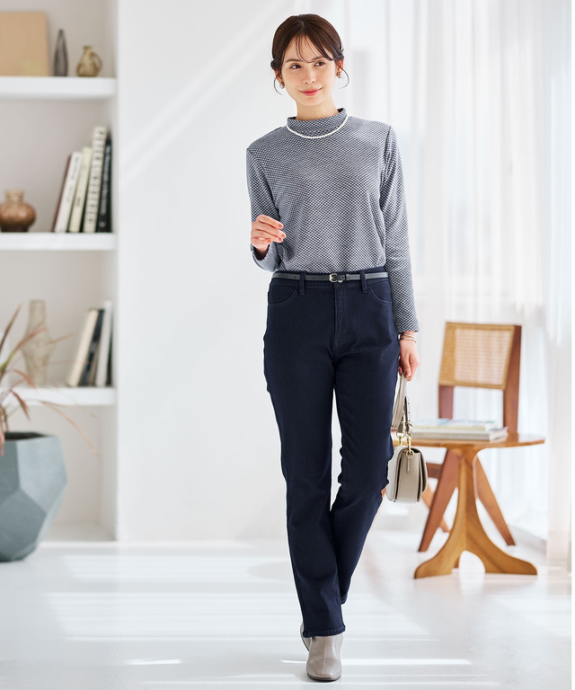 裏起毛 デニムパンツ