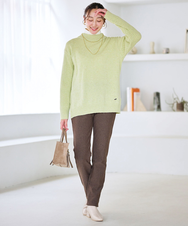 裏起毛 スリムパンツ