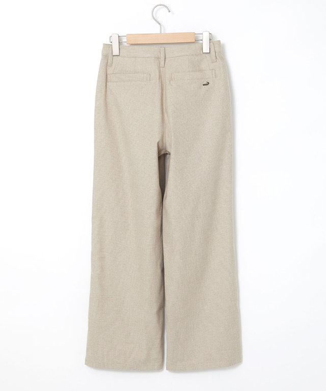 ピケ ストレッチ ワイドパンツ