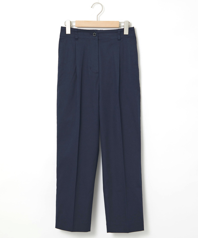 センタープレス タック パンツ