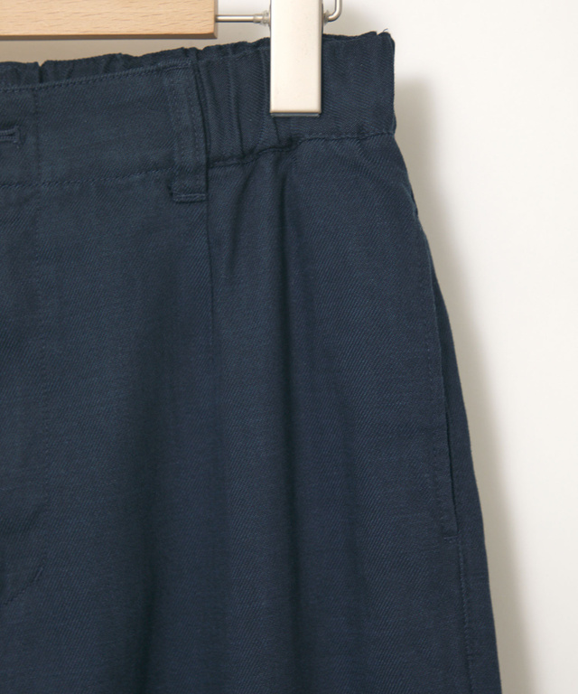 ウエストゴム タック ワイド パンツ