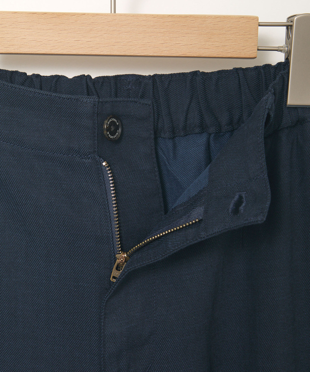 ウエストゴム タック ワイド パンツ