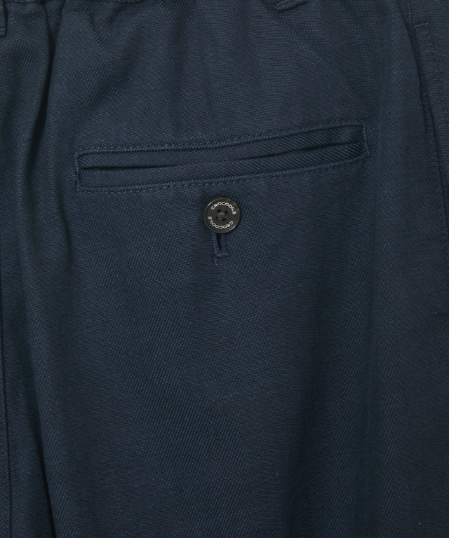 ウエストゴム タック ワイド パンツ