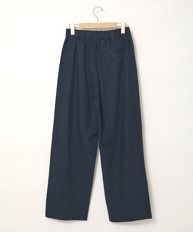 ウエストゴム タック ワイド パンツ