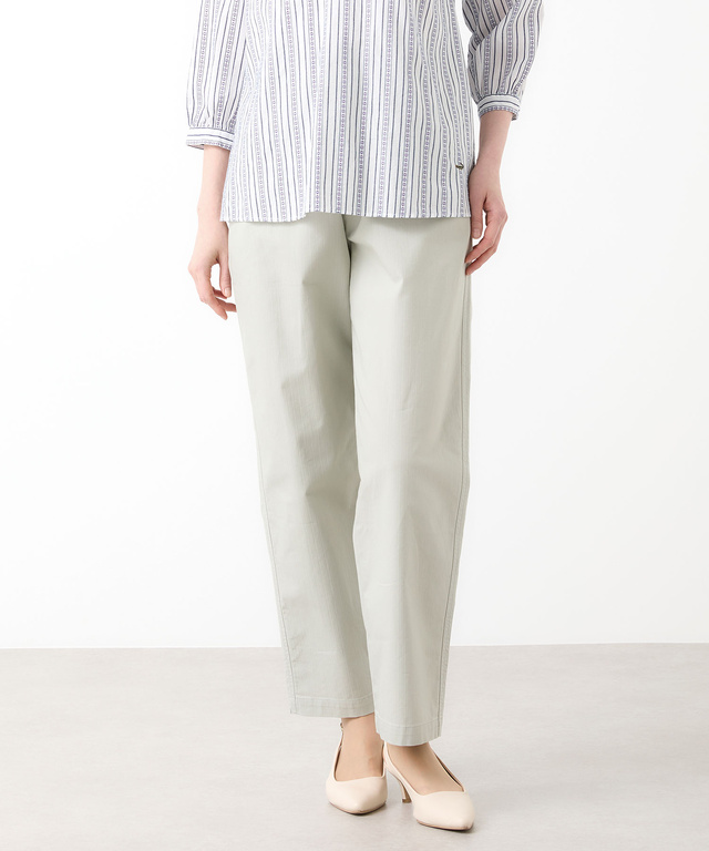 ヘリンボーン ストレート パンツ