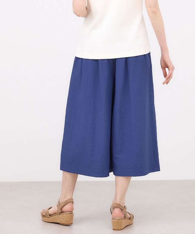 ウエストゴム ガウチョ パンツ