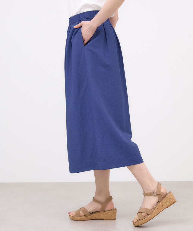 ウエストゴム ガウチョ パンツ