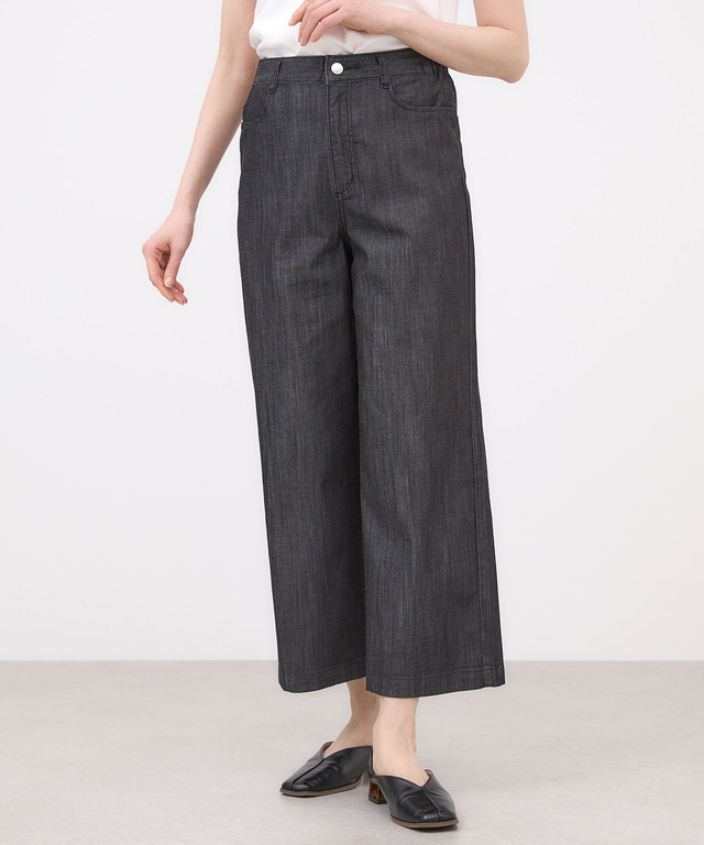 ブリーズデニム 【ワイド9分丈】【接触冷感】