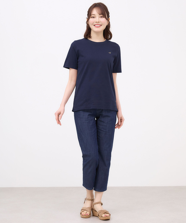 ブリーズデニム 【スリム8分丈】【接触冷感】