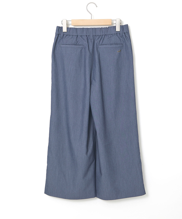 クロップド丈 ワイド パンツ
