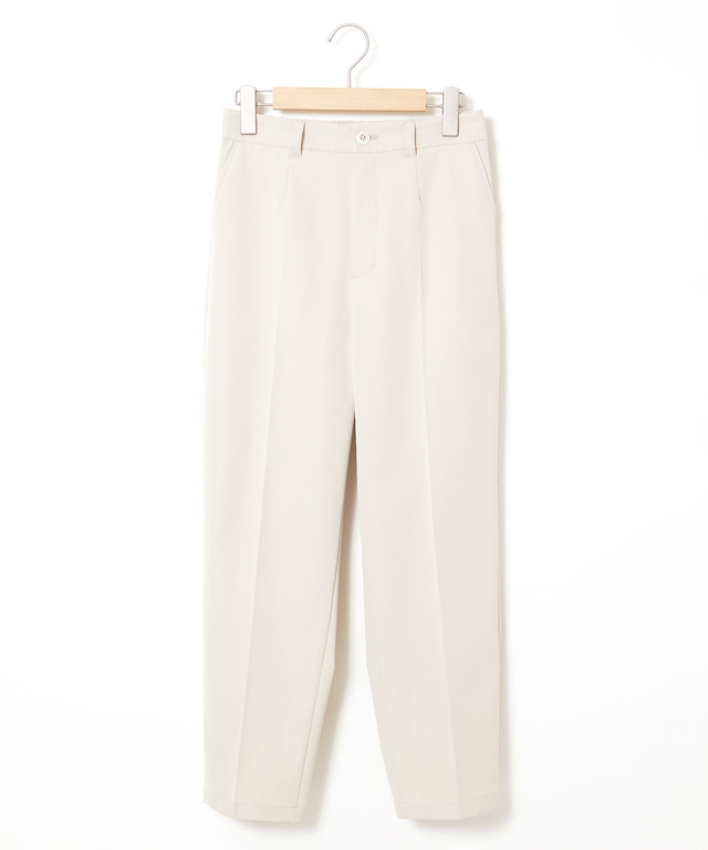 センタープレス テーパード パンツ