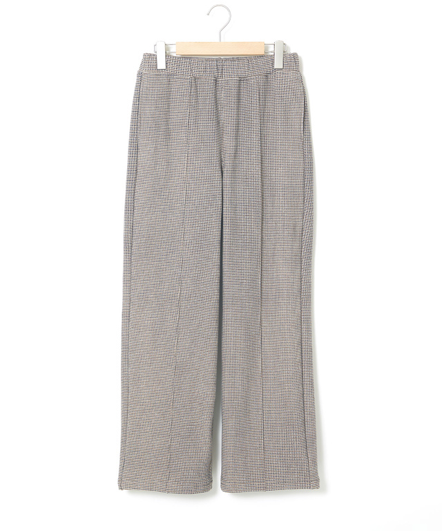 裏起毛 ピンタック ストレートパンツ