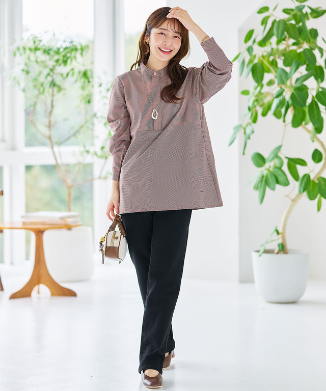 裏起毛 ストレッチ デニムパンツ
