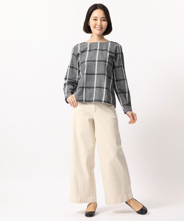 クロコダイルレディス セミワイドパンツ