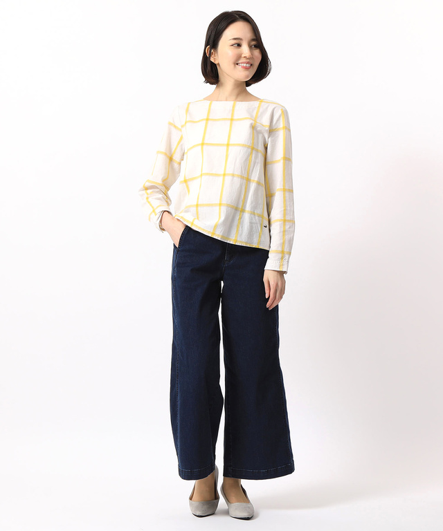クロコダイルレディス セミワイドパンツ