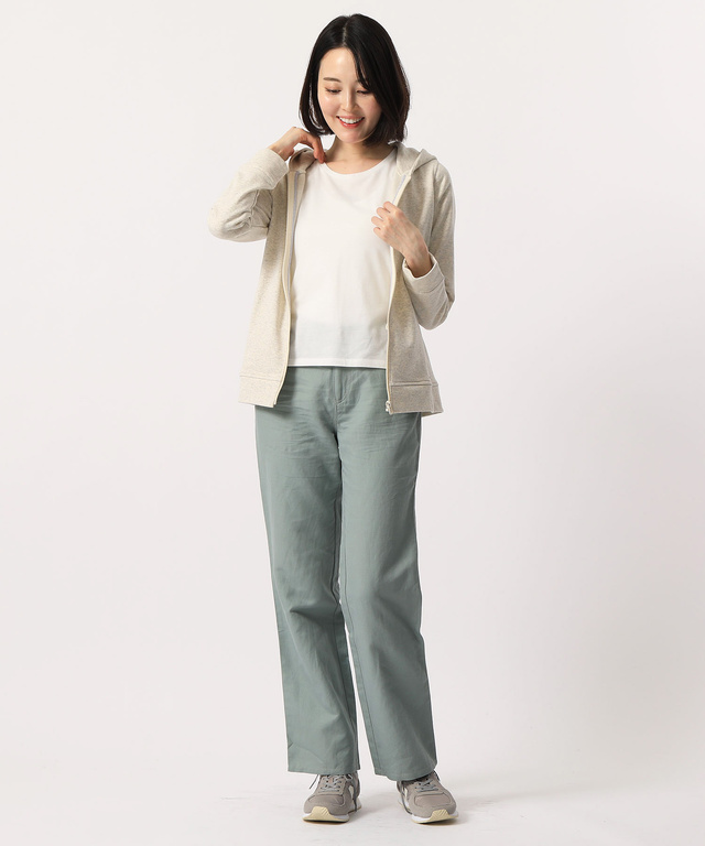 クロコダイルレディス 綿麻ストレッチパンツ