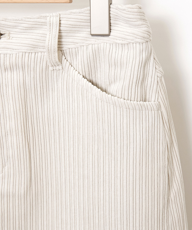 コーデュロイ ミドル丈 スカート