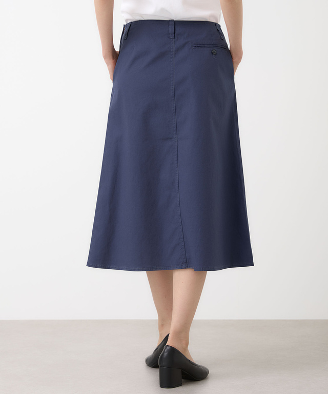 リネンブレンド Aライン スカート