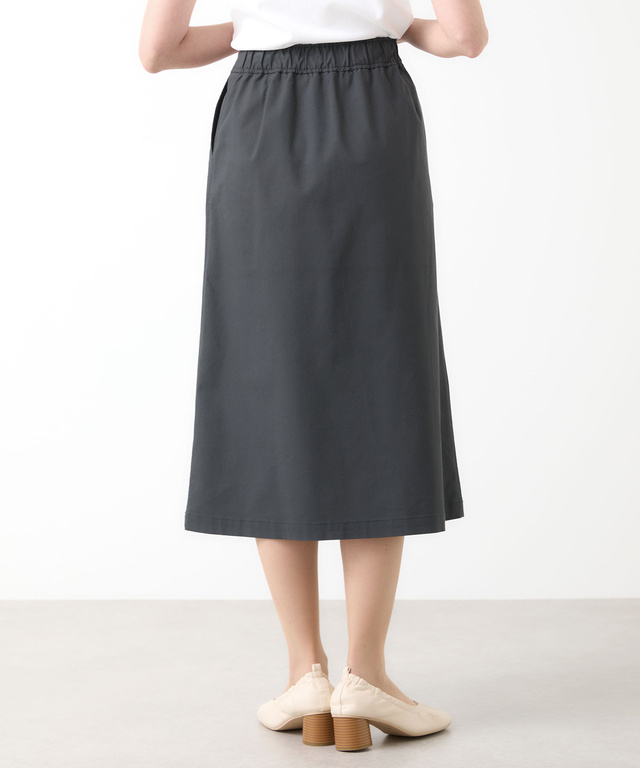 タック入り Aライン スカート