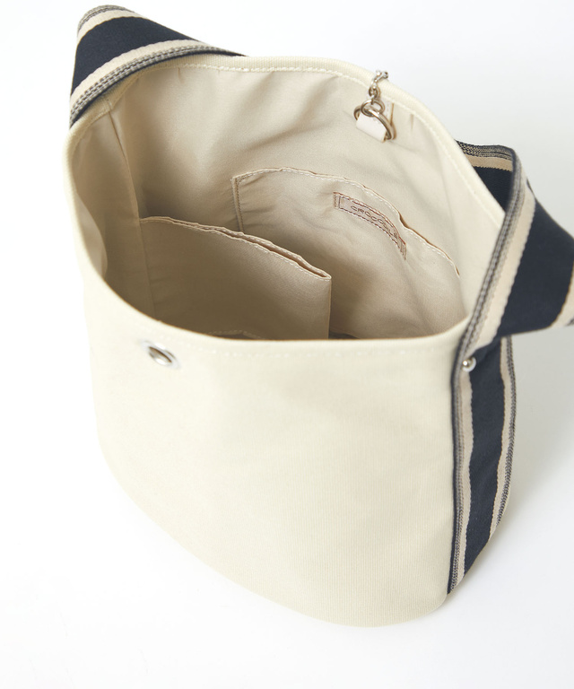 配色ストラップ キャンバス バッグ