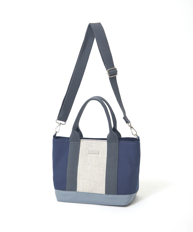 キャンパス地 ミニトートバッグ