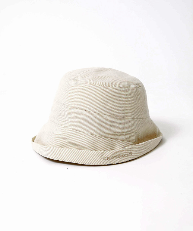 ストライプ オブザー ハット【UV加工】【手洗いOK】