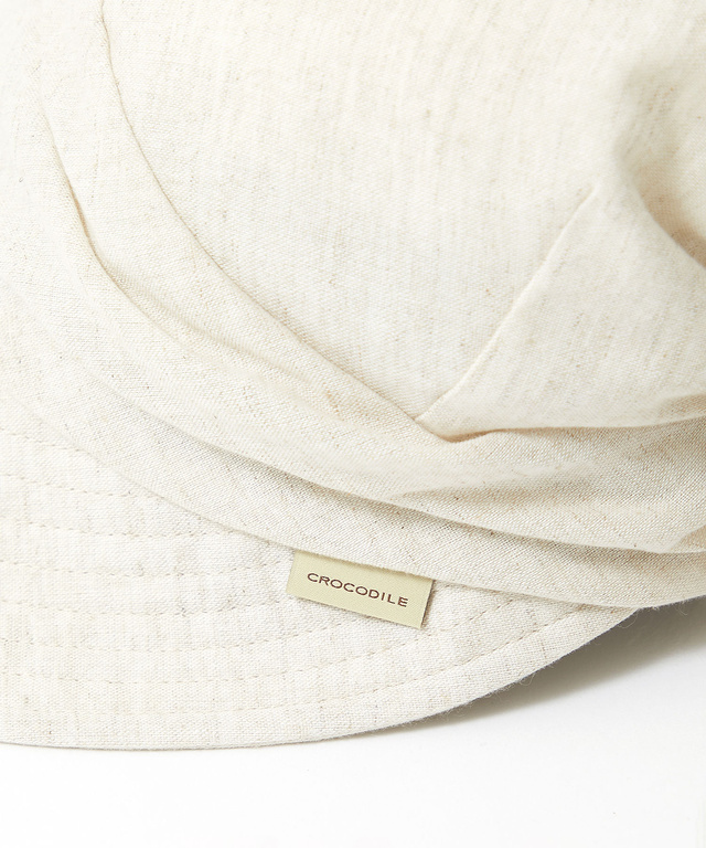 リネンブレンド ダンガリー ジョッキーハット【UVカット】【手洗いOK】