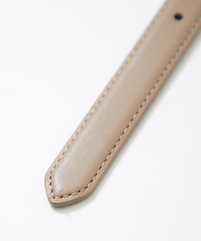 スクエアバックル スリム ベルト