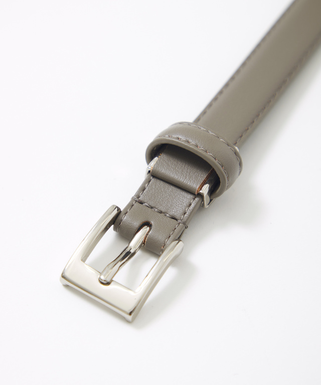 スクエアバックル スリム ベルト
