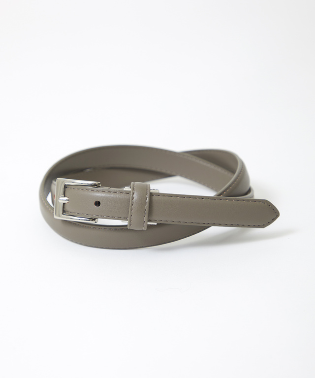 スクエアバックル スリム ベルト