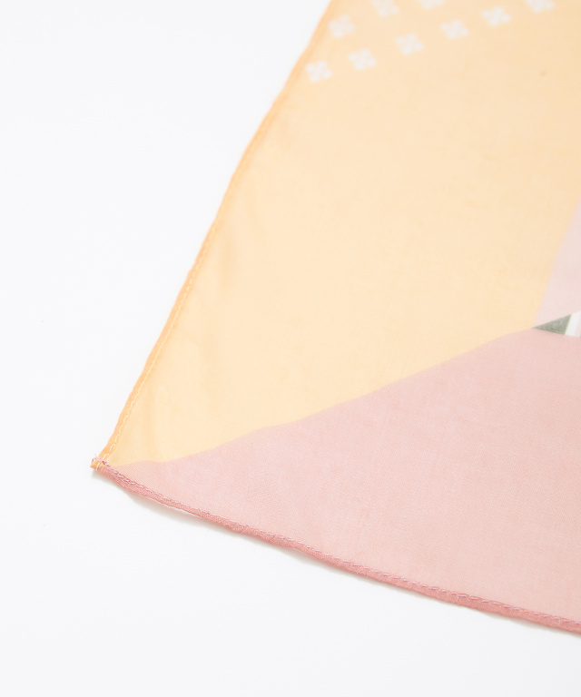 幾何学 プリント ストール【手洗いOK】