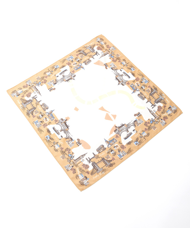 サテン スカーフ【手洗いOK】